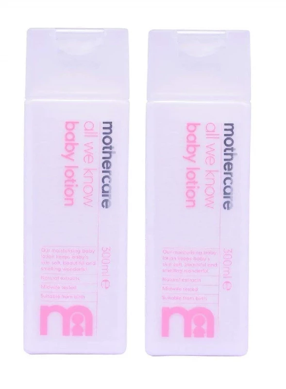 Mothercare All We Know Baby Lotion E 0M+ (Pack of 2) Mothercare All We Know Baby Lotion E 0M+ (Pack of 2)-Pack Size-300 ml (Each)