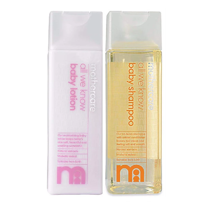 Mothercare All We Know Baby Lotion and Baby Shampoo Mothercare All We Know Baby Lotion and Baby Shampoo-Pack Size-Combo of 2