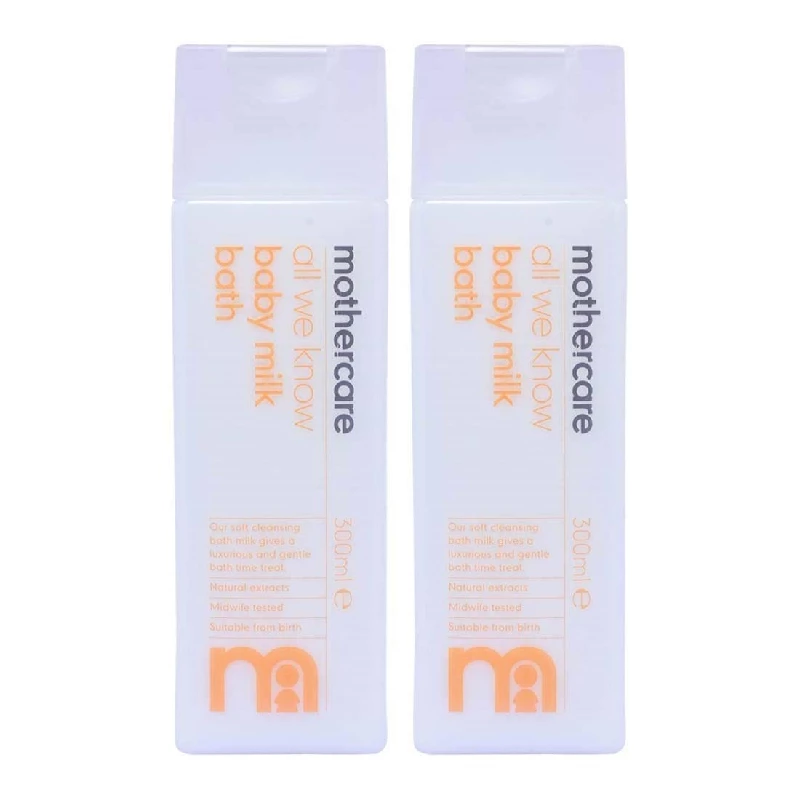 Mothercare All We Know Baby Milky Bath Cream (pack of 2) Mothercare All We Know Baby Milky Bath Cream (pack of 2)-Pack Size-300 ml (Each)
