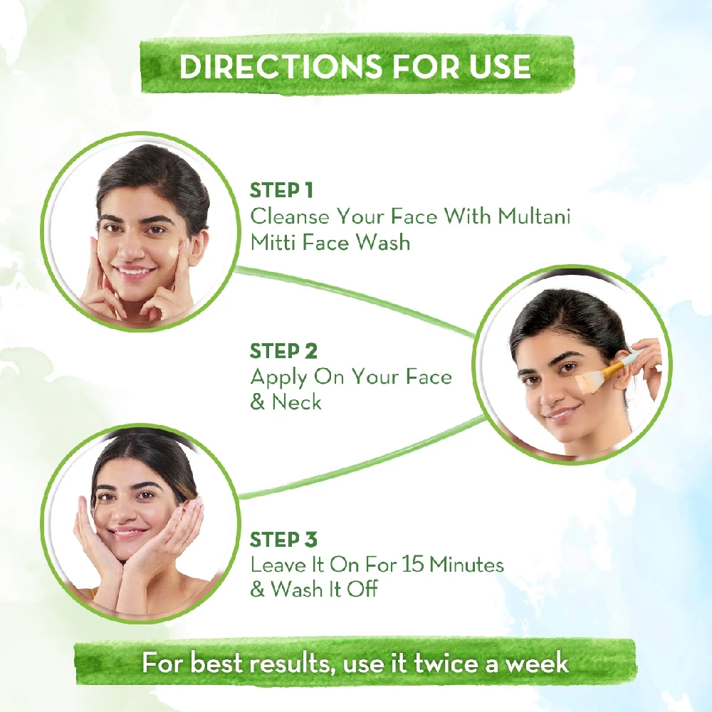 Multani Mitti Face Pack Multani Mitti and Bulgarian Rose for Oil Control & Acne - Image 3