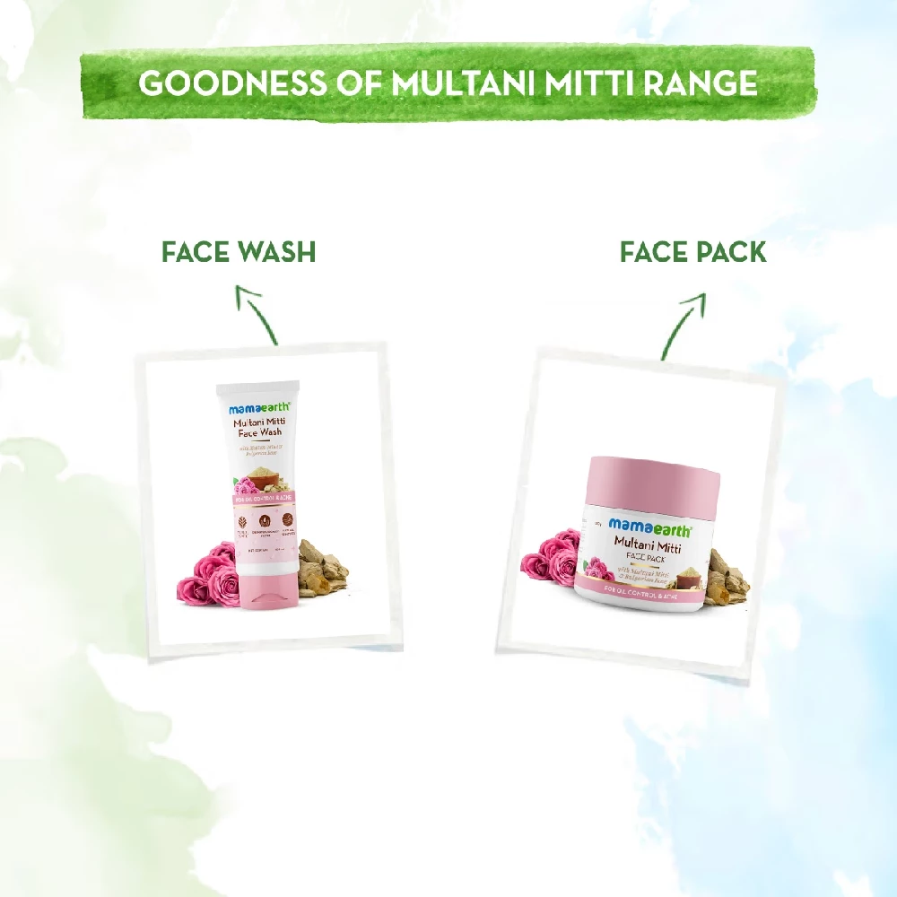 Multani Mitti Face Pack Multani Mitti and Bulgarian Rose for Oil Control & Acne - Image 5