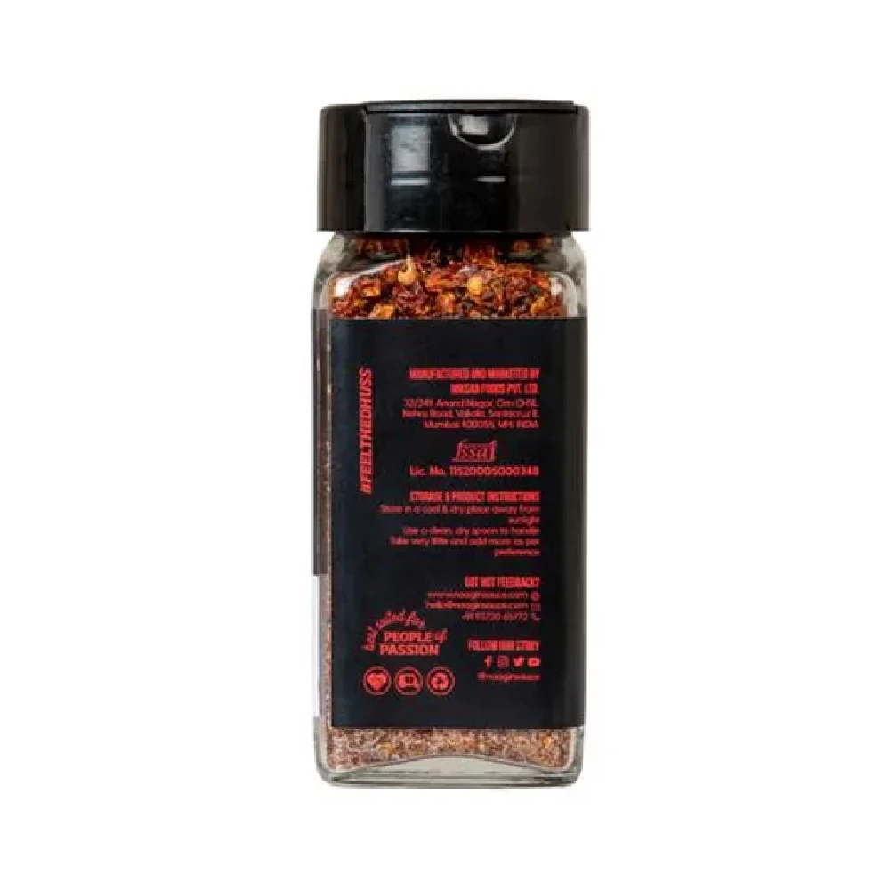 NAAGIN Indian Bhut Jolokia Chilli Flakes - 10/10 XXX Spicy--32 g