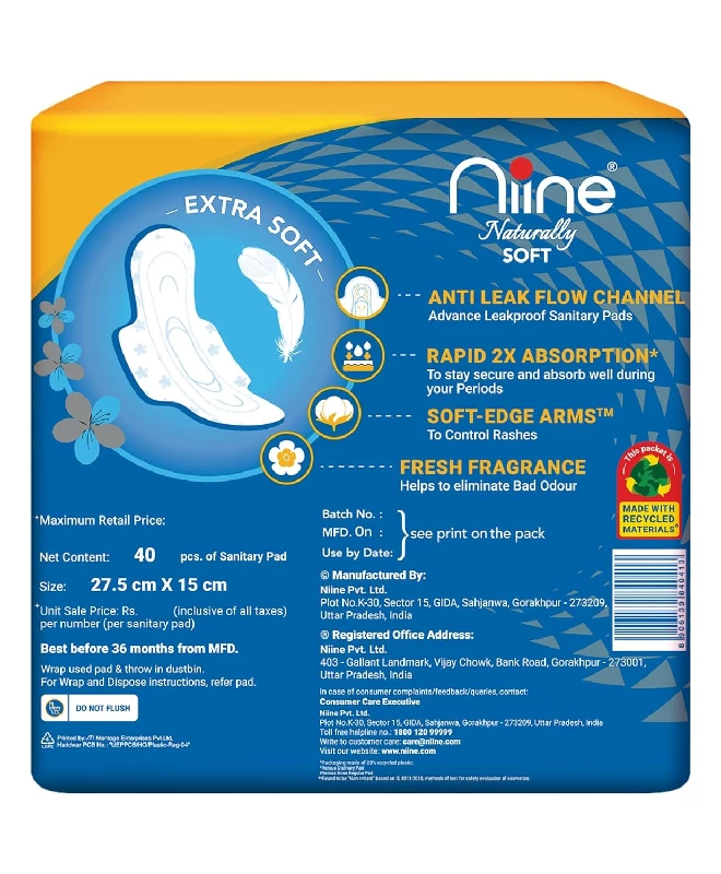NIINE Naturally Soft XL Sanitary Pads - Image 2