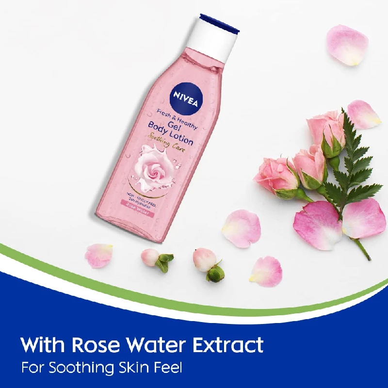 NIVEA Gel Body Lotion Rose with Refreshing Care For 24H Hydration - Image 4