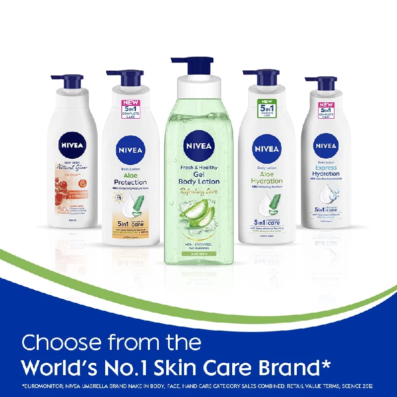 NIVEA Gel Body Lotion Rose with Refreshing Care For 24H Hydration - Image 5