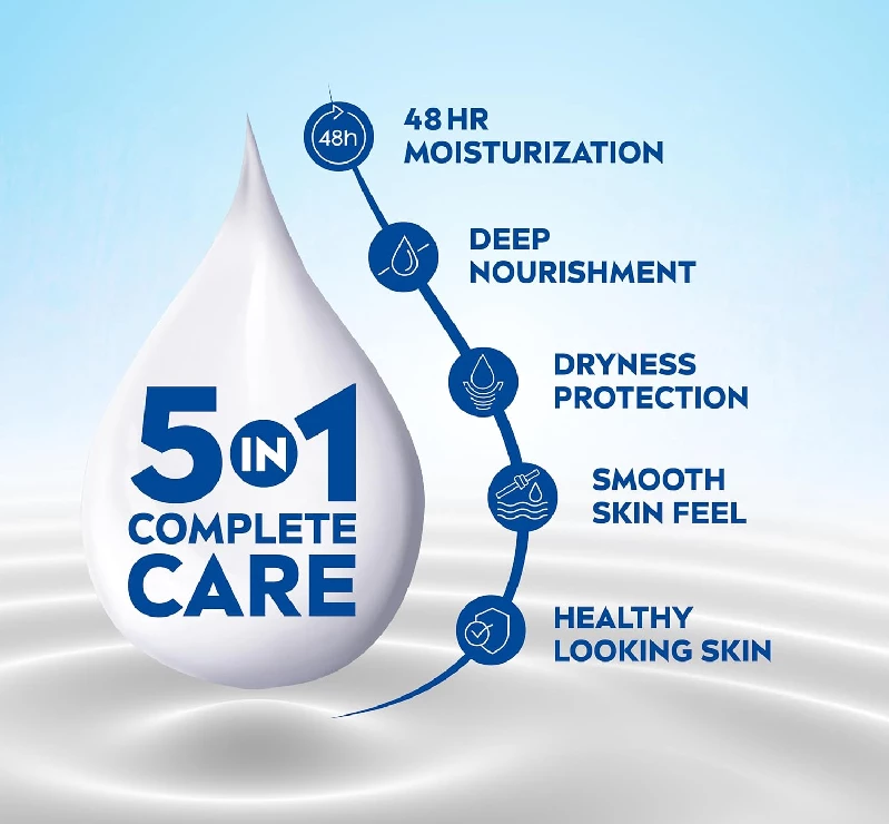 NIVEA Vit E Body Milk Serum - 5 In 1 Complete Care For 48H Nourished & Smooth Skin - Image 3