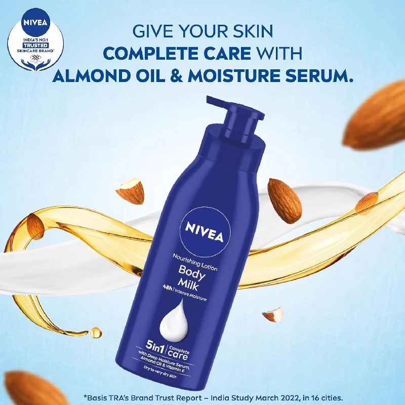 NIVEA Vit E Body Milk Serum - 5 In 1 Complete Care For 48H Nourished & Smooth Skin - Image 4