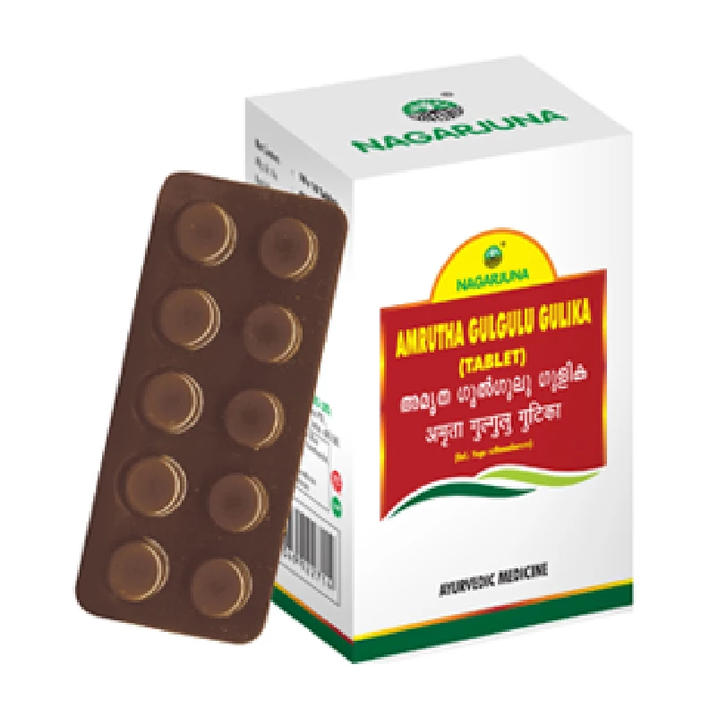 Nagarjuna Ayurveda Amrutha Gulgulu Gulika Tablet - Image 1