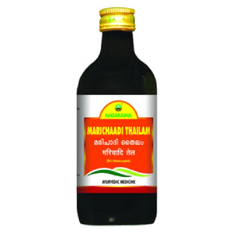 Nagarjuna Ayurveda Marichaadi Thailam | Traditional Herbal Massage Oil | Skin and Scalp Care-1