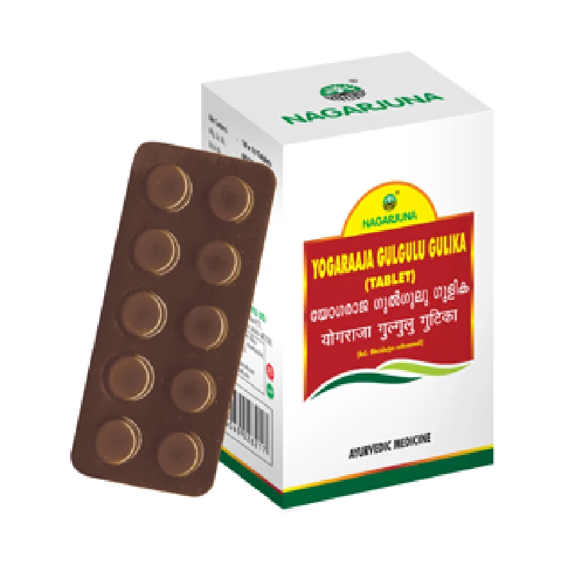 Nagarjuna Ayurveda Yogaraaja Gulgulu Gulika Tablet - Image 1