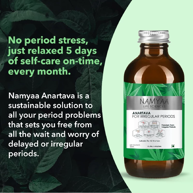 Namyaa Ayurvedic Formulation Anartava Syrup For Irregular Periods - Image 8