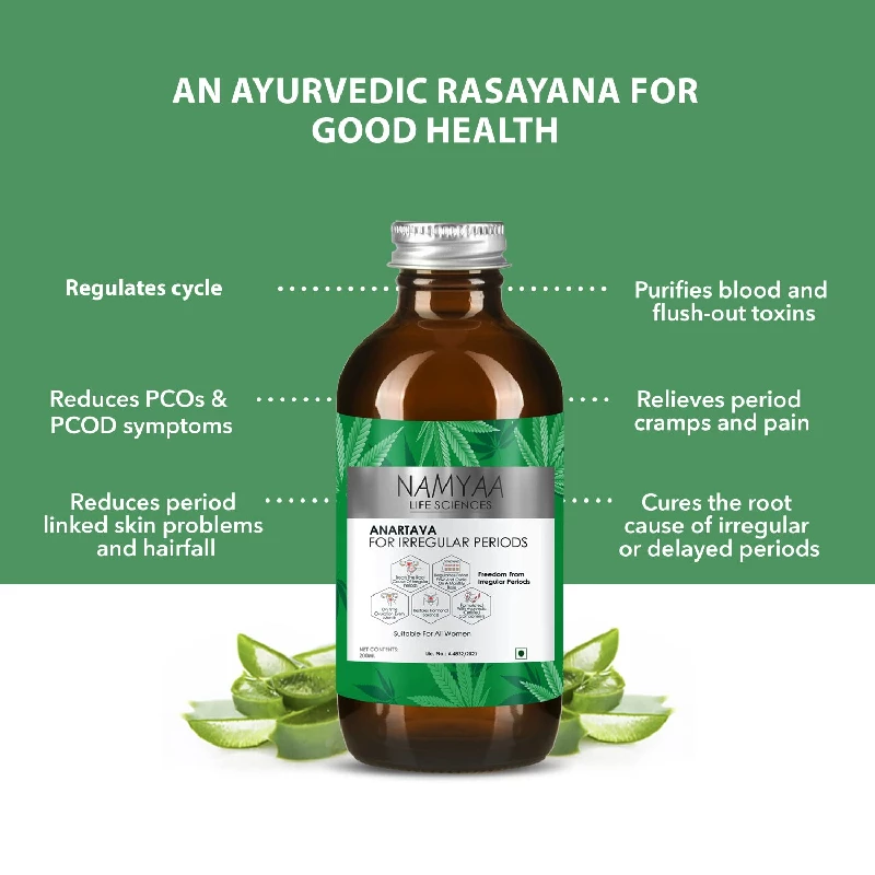 Namyaa Ayurvedic Formulation Anartava Syrup For Irregular Periods - Image 9