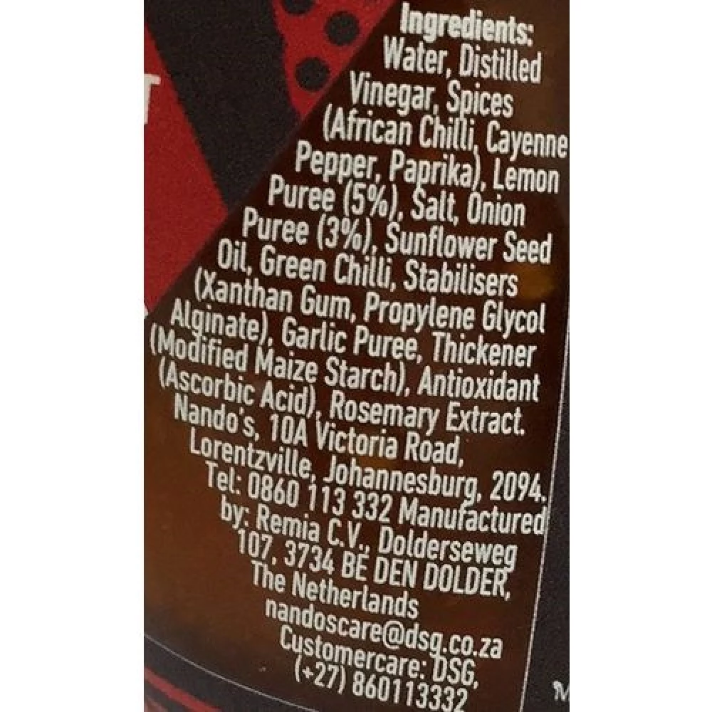 Nandos Sauce  Extra Extra Hot Peri Peri - Image 3