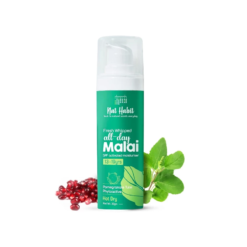 Nat Habit All Day Fresh Whipped Pomegranate Tulsi PhytoActive Face Malai Cream Nat Habit All Day Fresh Whipped Pomegranate Tulsi PhytoActive Face Malai Cream-Pack Size-30 g