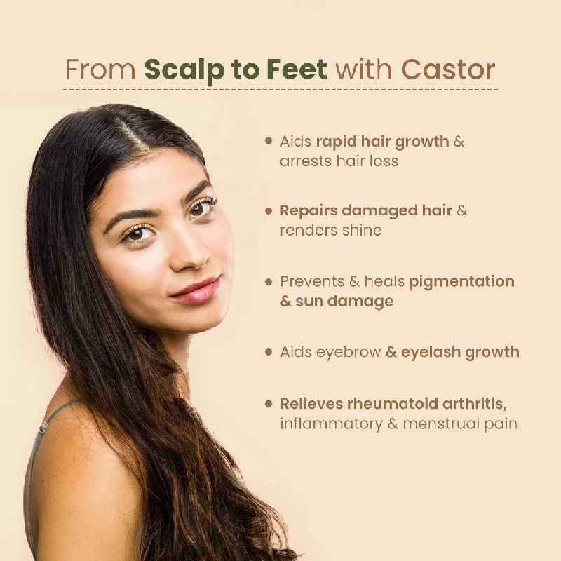 Nat Habit Cold Pressed Pure Castor Oil For Hair - Image 5