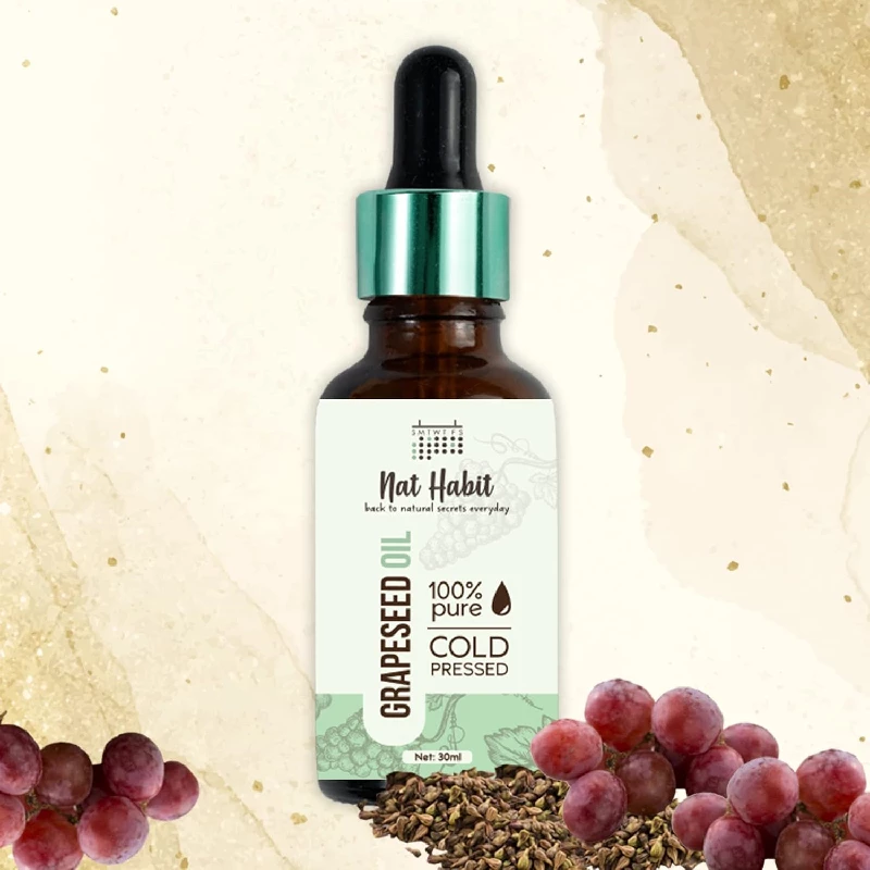 Nat Habit Cold Pressed Pure Grapeseed Oil - Image 2