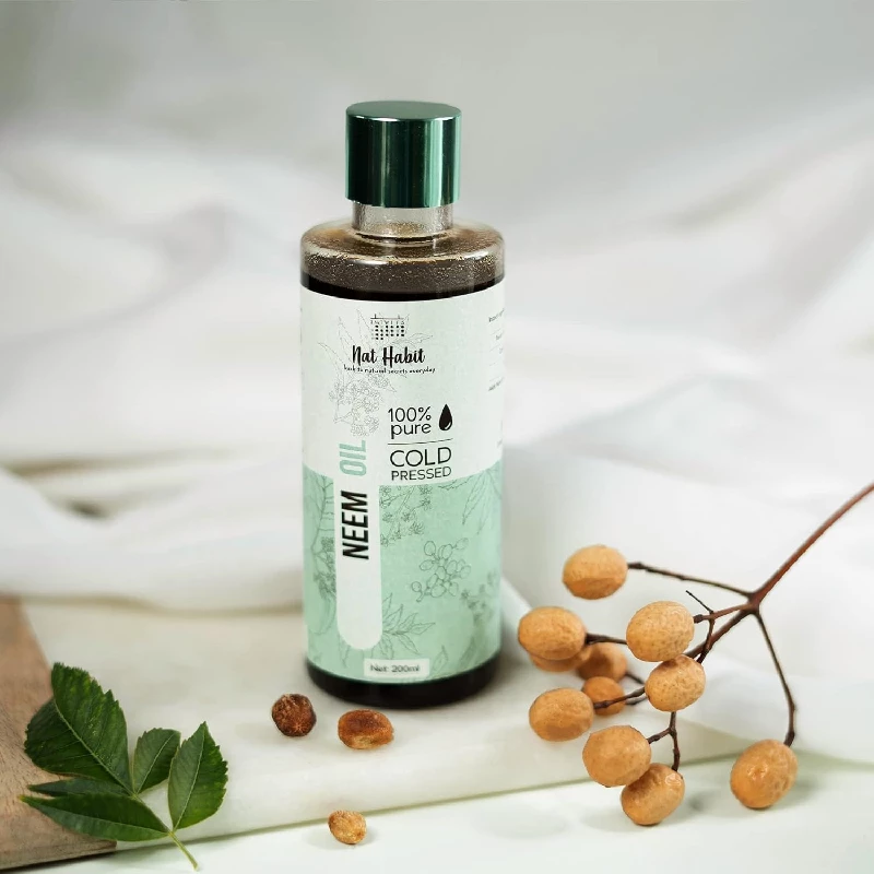 Nat Habit Cold Pressed Pure Neem Oil for Hair - Image 3