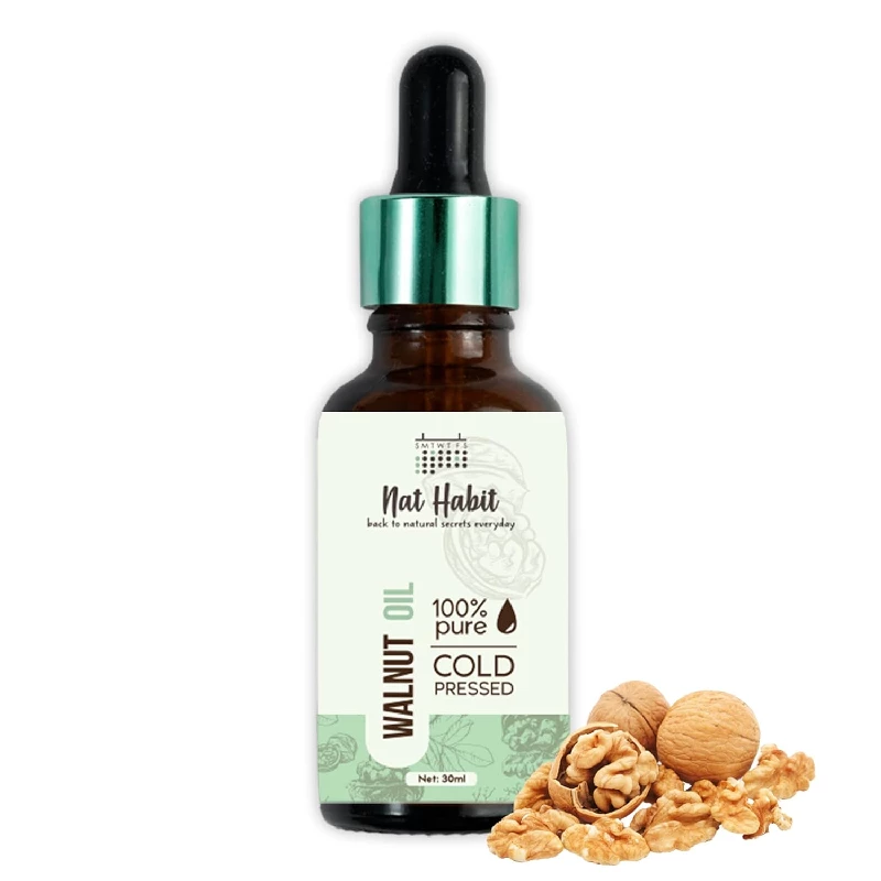 Nat Habit Cold Pressed Pure Walnut Oil Nat Habit Cold Pressed Pure Walnut Oil-Pack Size-30 ml