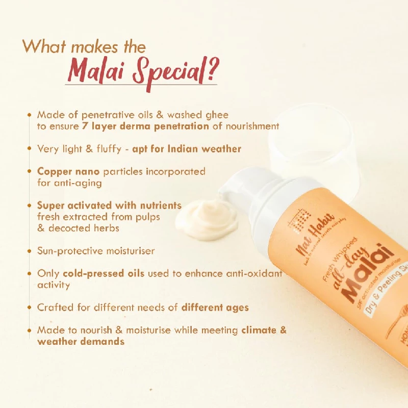 Nat Habit Fresh Whipped Honey Multi-Nut Fructo Omega + Face Malai Cream - Image 3