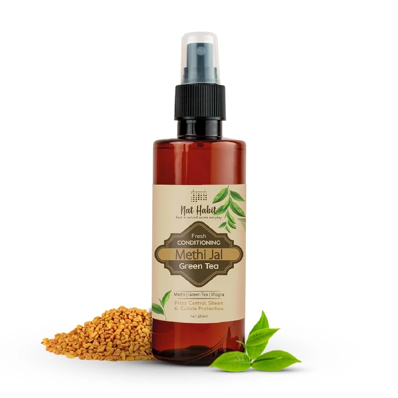 Nat Habit Green Tea Conditioning Methi Jal-Hair Serum Nat Habit Green Tea Conditioning Methi Jal-Hair Serum-Pack Size-200 ml