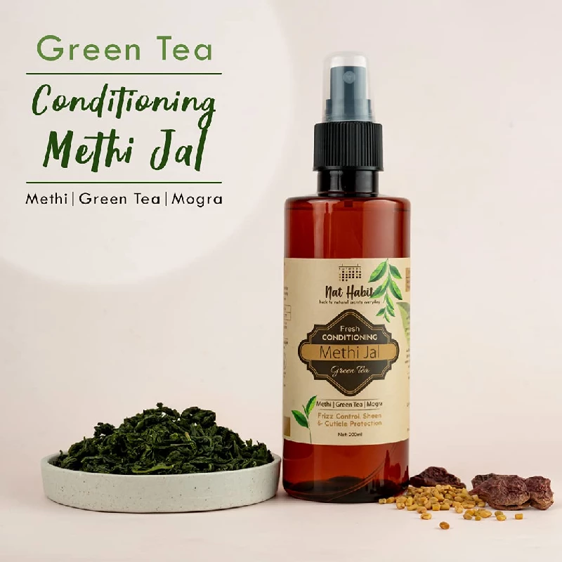 Nat Habit Green Tea Conditioning Methi Jal-Hair Serum - Image 2