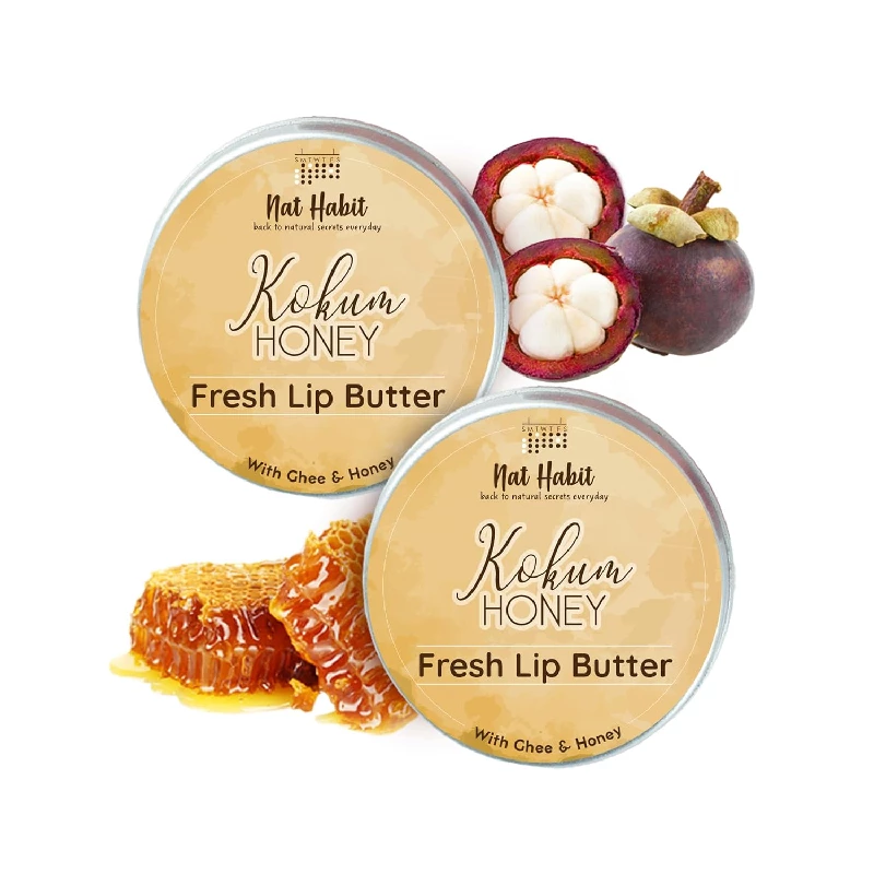 Nat Habit Kokum Honey Lip Balm Fresh Infused Lip Butter 10 G