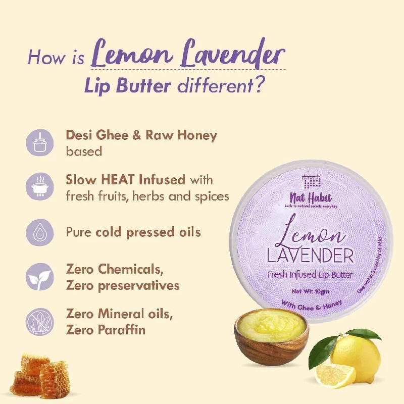 Nat Habit Lemon Lavender Lip Balm 10 g - Image 3
