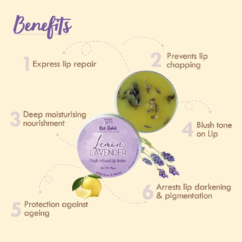 Nat Habit Lemon Lavender Lip Balm 10 g - Image 4