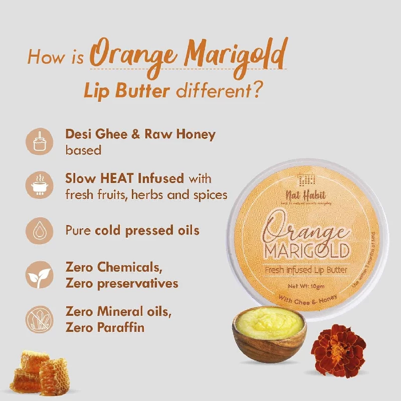 Nat Habit Orange Marigold Lip Balm 10 g - Image 3