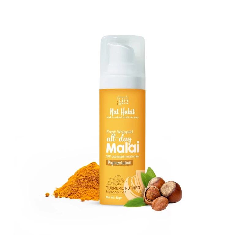 Nat Habit Turmeric Nutmeg Face Malai Cream Nat Habit Turmeric Nutmeg Face Malai Cream-Pack Size-30 g