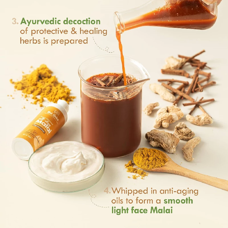 Nat Habit Turmeric Nutmeg Face Malai Cream - Image 2