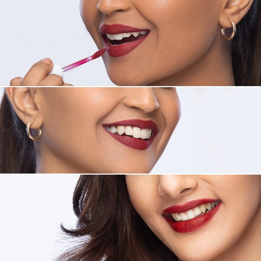 Naturally Matte Liquid Lipstick - Chirpy Cherry - Image 6