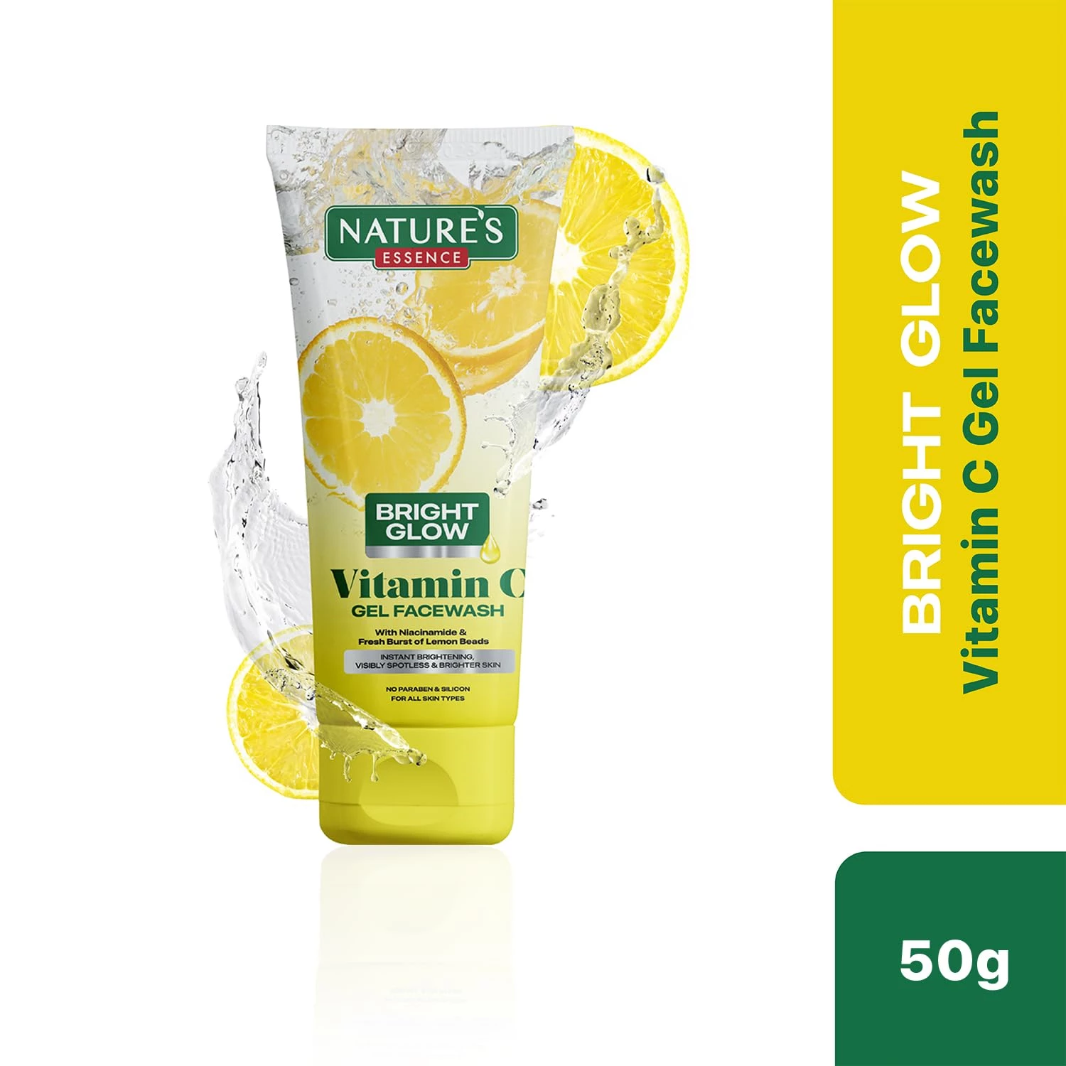 Nature's Essence Bright Glow Vitamin C Gel Facewash - Image 2