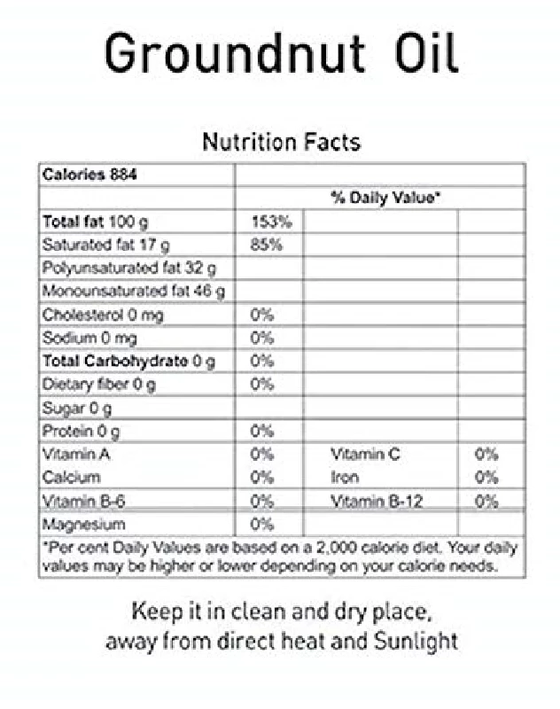 Natureland Organics Groundnut Oil/Peanut Oil - Image 3