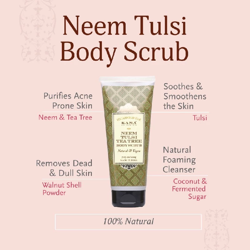 Neem Tulsi Tea Tree Body Scrub - Image 2