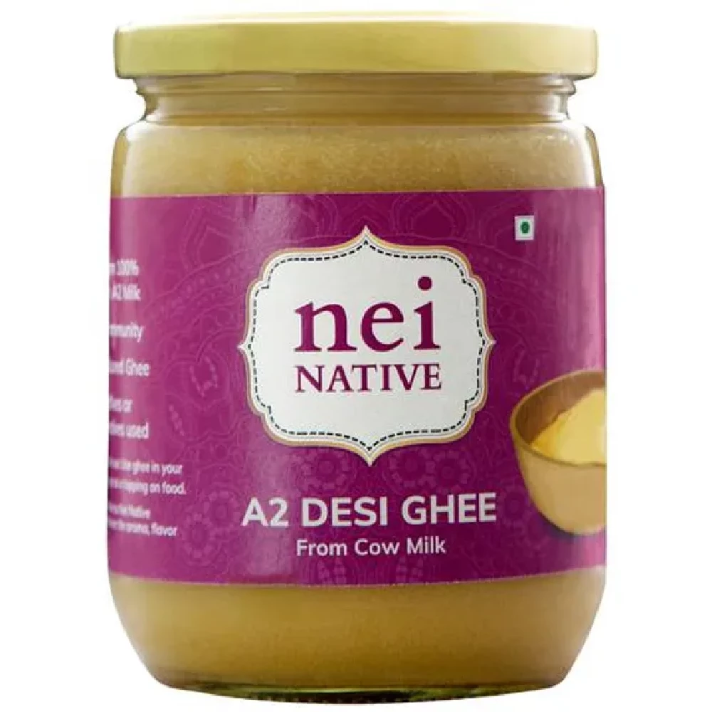 Nei Native A2 Cultured Cow Ghee - Rich In Flavour & Aroma Nei Native A2 Cultured Cow Ghee - Rich In Flavour & Aroma-Pack Size-500 ml