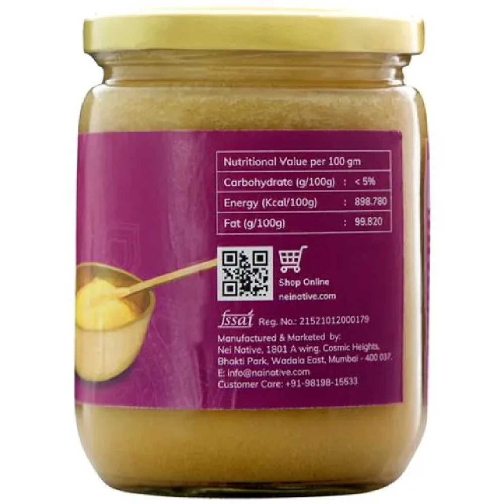 Nei Native A2 Cultured Cow Ghee - Rich In Flavour & Aroma - Image 5