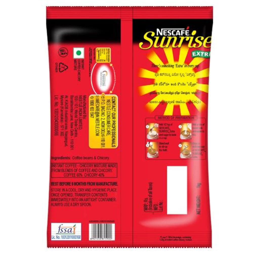 Nescafe  Sunrise Instant Coffee Powder - Chicory Mix - Image 3