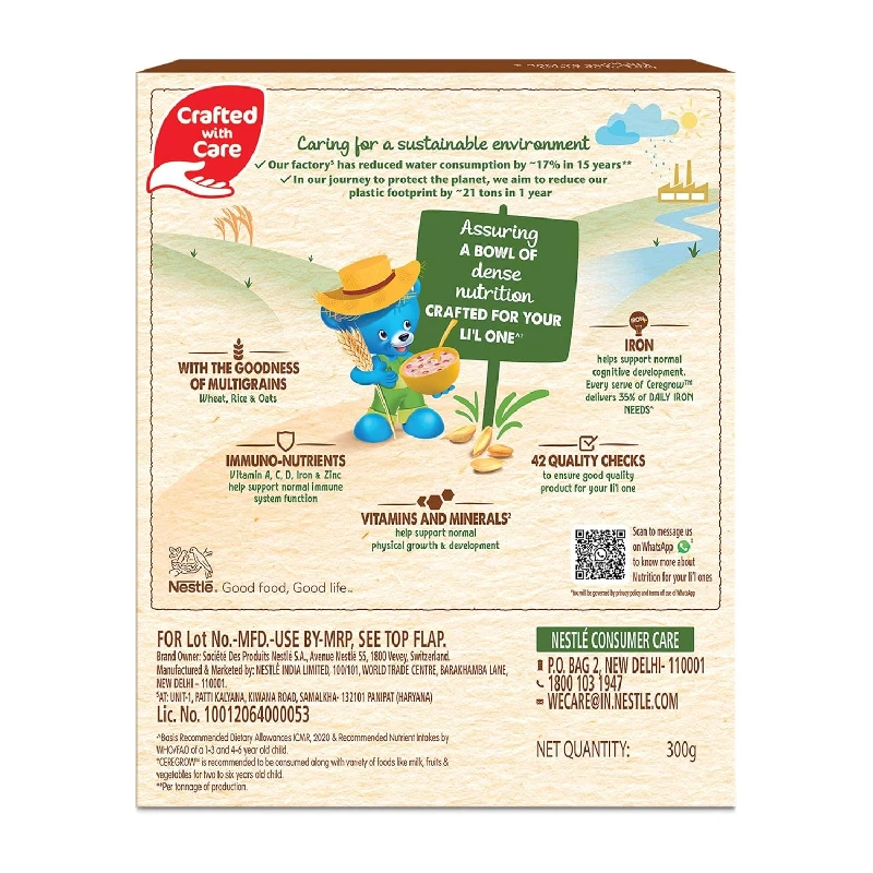 Nestle Ceregrow Kids Multigrain Cereal with Milk & Fruits - Image 2