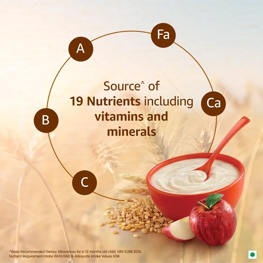 Nestle Cerelac Baby Cereal With Milk - Wheat Apple - Image 6