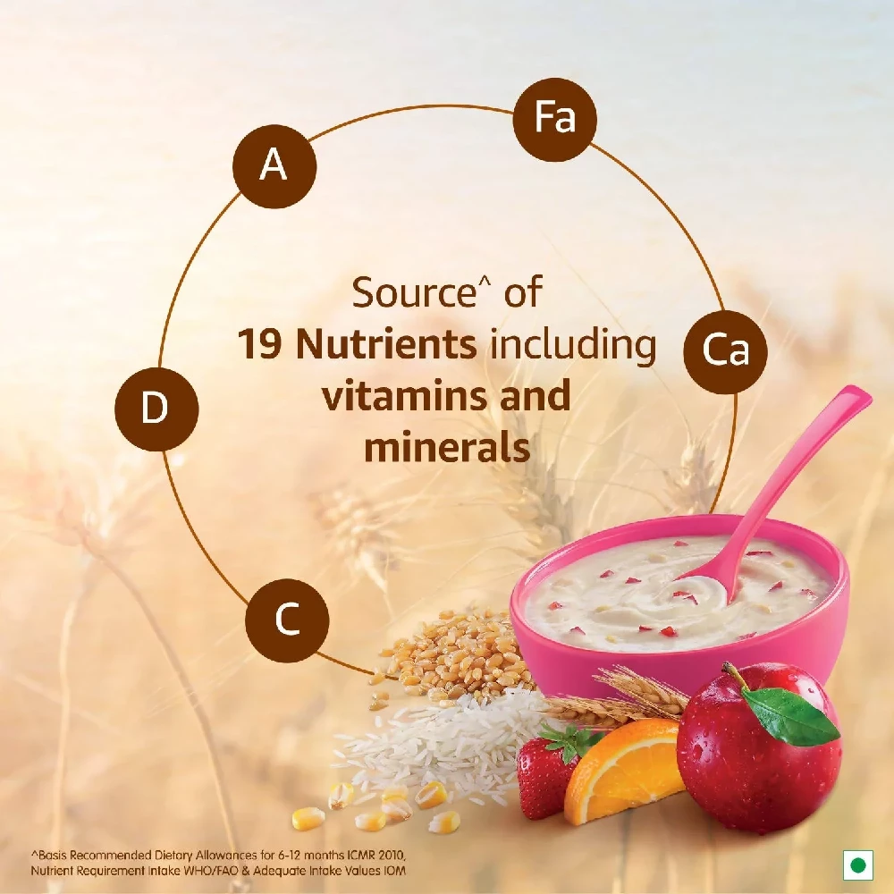 Nestle Cerelac Baby Cereal With Milk Wheat - Rice Mixed Fruit - Image 4