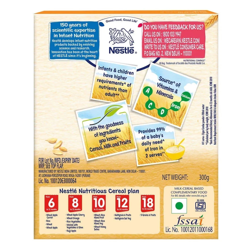 Nestle Cerelac Baby Cereal with Milk - Wheat Honey Dates - Image 2