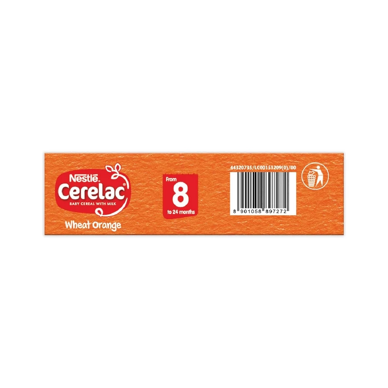 Nestle Cerelac Baby Cereal with Milk with Wheat Orange From 8 to 24 Months Stage 2 - Image 7