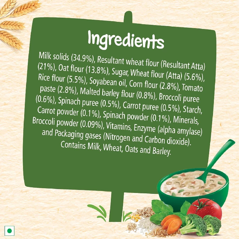 Nestle Cerelac Baby Cereal with Milk , 5 Grains & Vegetables From 18 to 24 Months Stage 5 - Image 3
