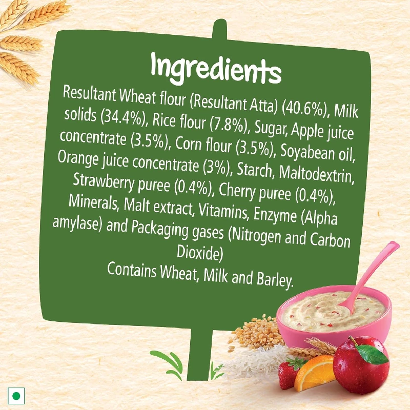 Nestle Cerelac Baby Cereal with Milk, Wheat - Rice Mixed Fruit From 10 to 24 Months Stage 3 - Image 3