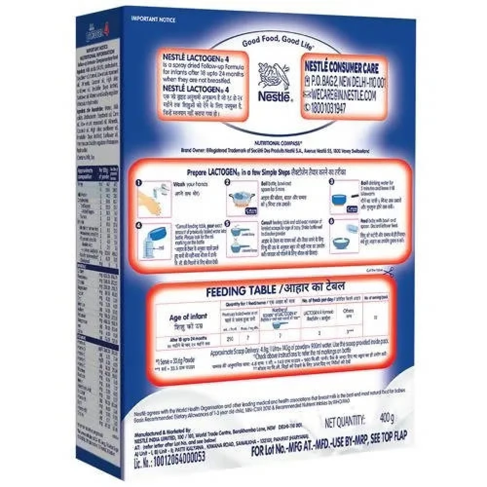 Nestle Lactogen Infant Formula Powder 18 To 24 Months Stage 4 - Image 2