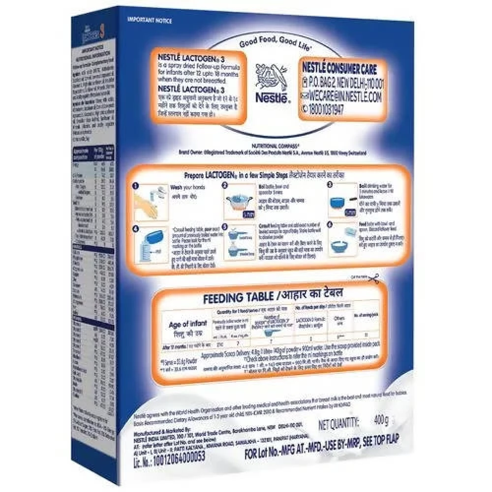Nestle Lactogen Infant Formula Powder After 12 Months Stage 3 - Image 2