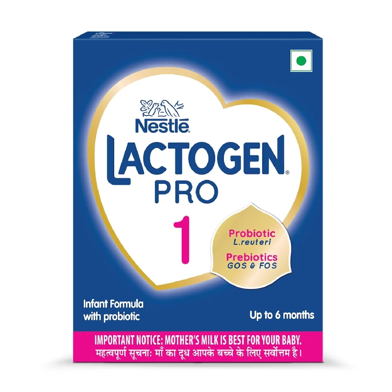 Nestle Lactogen Pro 1 Powder, Infant Formula Up To 6 Months With Probiotic And Prebiotics Nestle Lactogen Pro 1 Powder, Infant Formula Up To 6 Months With Probiotic And Prebiotics-Pack Size-400 g