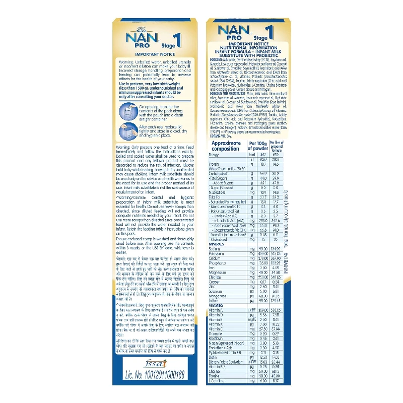 Nestle Nan Pro 1 Infant Formula With Probiotic - Image 3