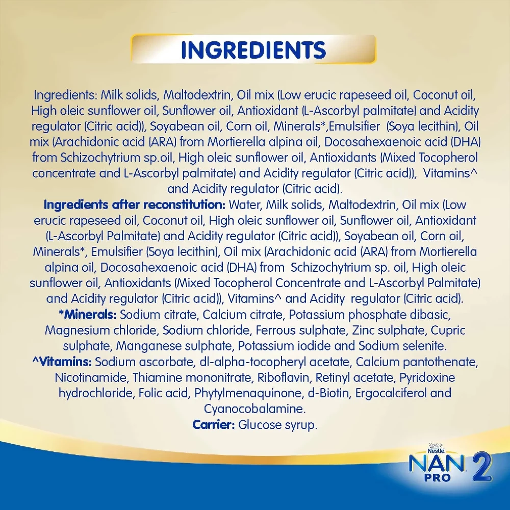 Nestle Nan Pro 2 Follow-Up Formula Powder After 6 Months Stage 2 For Infants - Image 3
